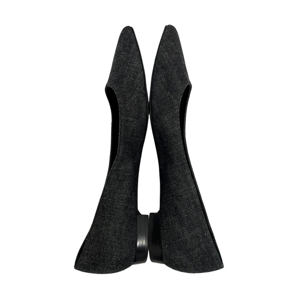 Ralph Lauren Collection Purple Label Pointed Toe Flats Fabric Women’s Size 38 - Picture 7 of 11